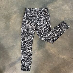 lululemon athletica Black and White Patterned Leggings